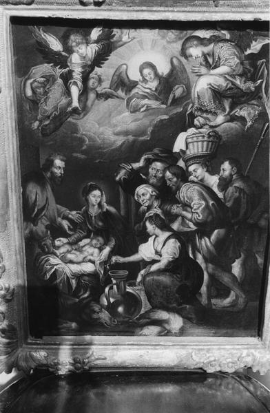 tableau : Adoration des bergers (panneau peint)