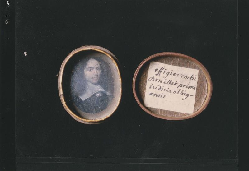 miniature : Portrait de Roch de Druillet, peinte au fond d'une boîte en bois - © Ministère de la Culture (France), Médiathèque du patrimoine et de la photographie (objets mobiliers), tous droits réservés