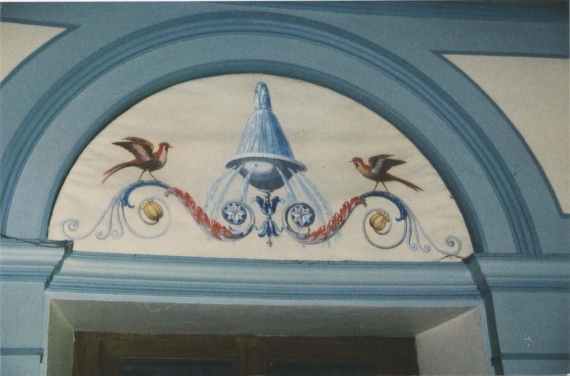imposte de porte, papier peint - © Ministère de la Culture (France), Médiathèque du patrimoine et de la photographie (objets mobiliers), tous droits réservés