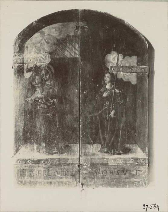 tableau-reliquaire (triptyque), volets fermés