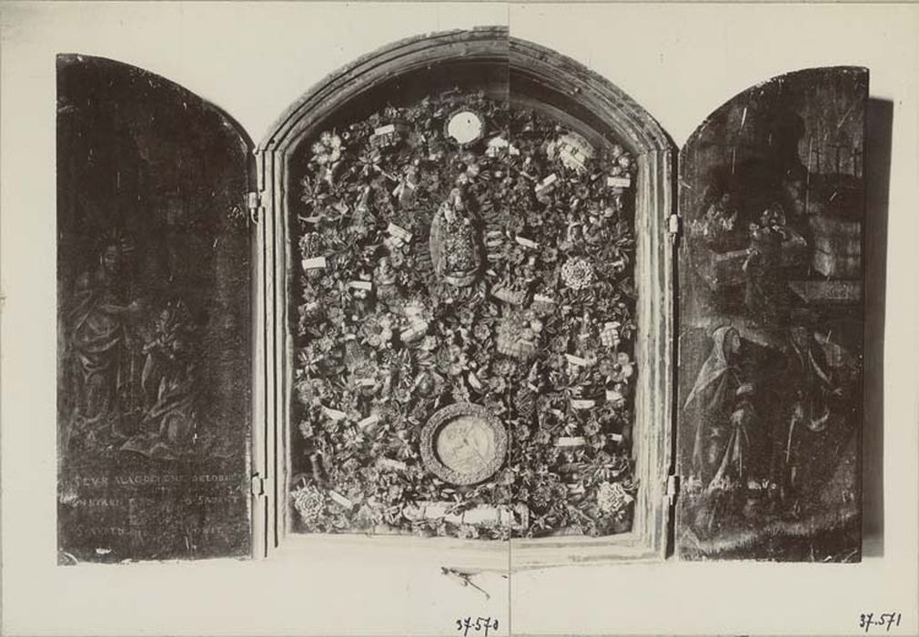 tableau-reliquaire (triptyque), volets ouverts