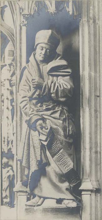 jubé, clôture de choeur, détail d’une statue