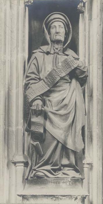 jubé, clôture de choeur, détail d’une statue