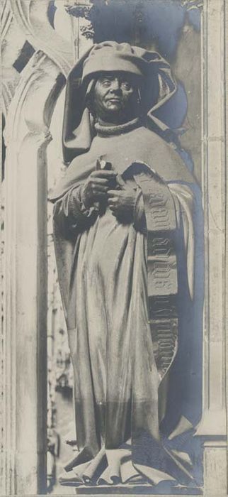 jubé, clôture de choeur, détail d’une statue