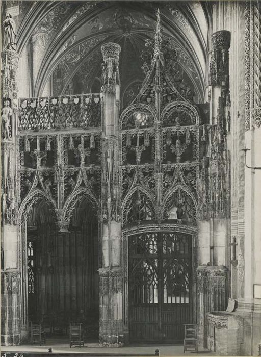 jubé, clôture de choeur, vue partielle