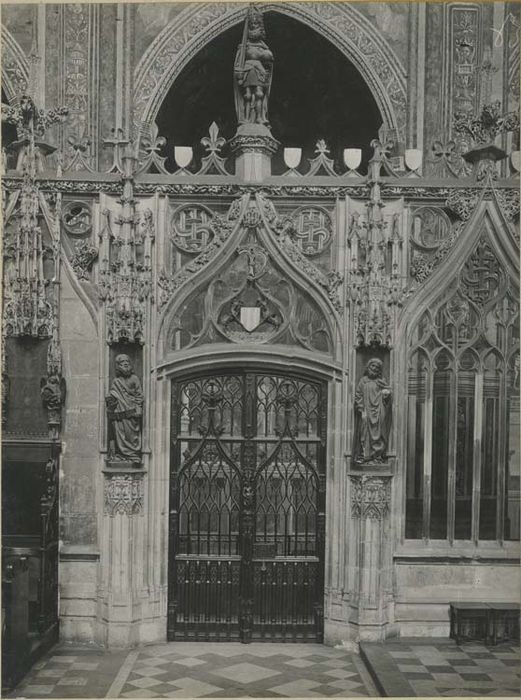 jubé, clôture de choeur, vue partielle