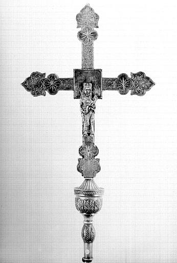 Croix processionnelle en argent (revers)