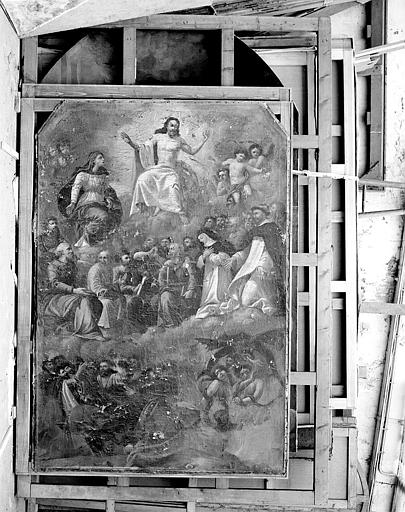 Peinture sur toile (retable du maître-autel) : Le Triomphe du Christ - © Ministère de la Culture (France), Médiathèque du patrimoine et de la photographie, diffusion GrandPalaisRmn Photo