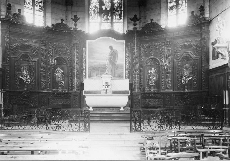 clôture de choeur (table de communion), vue d'ensemble