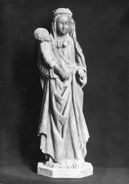 statue (statuette) : Vierge à l'Enfant, vue de face