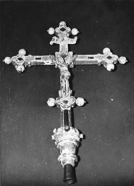 croix de procession : Christ en croix