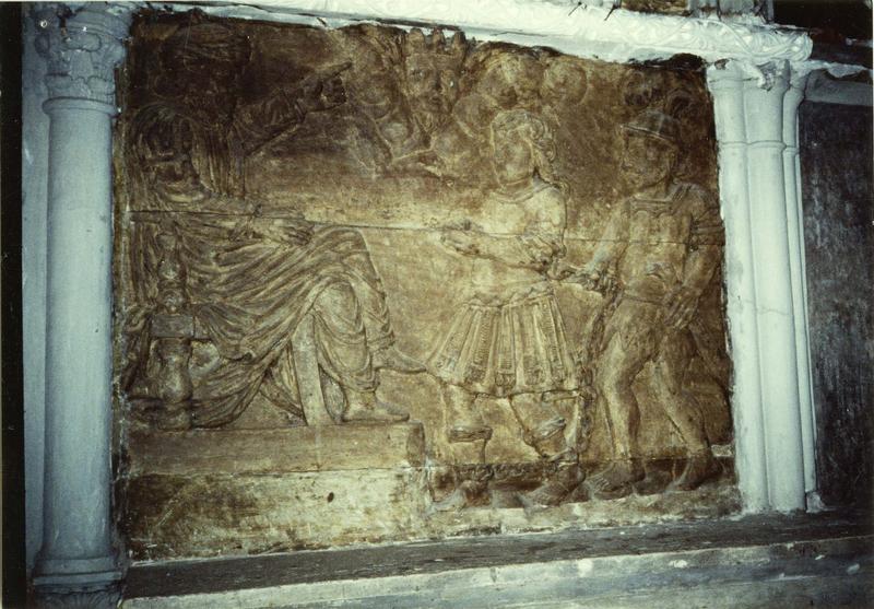 bas-relief : condamnation de saint Ferréol