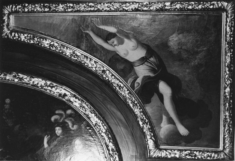plafond, cheminée (décor intérieur), tableau : personnage - © Ministère de la Culture (France), Médiathèque du patrimoine et de la photographie (objets mobiliers), tous droits réservés