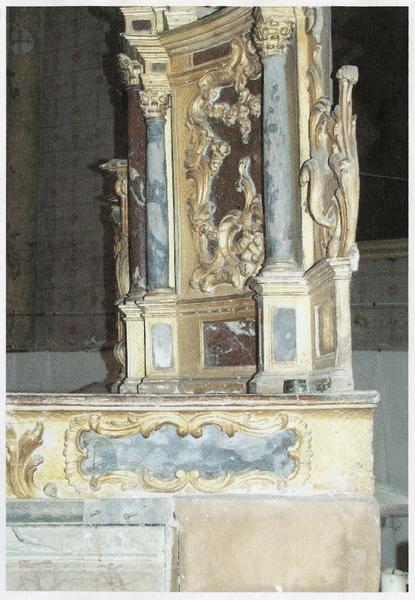 autel, tabernacle, exposition, détail