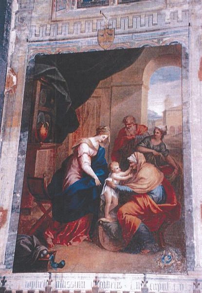 Tableau : La Visite de sainte Anne et de saint Joachim à la Sainte Famille