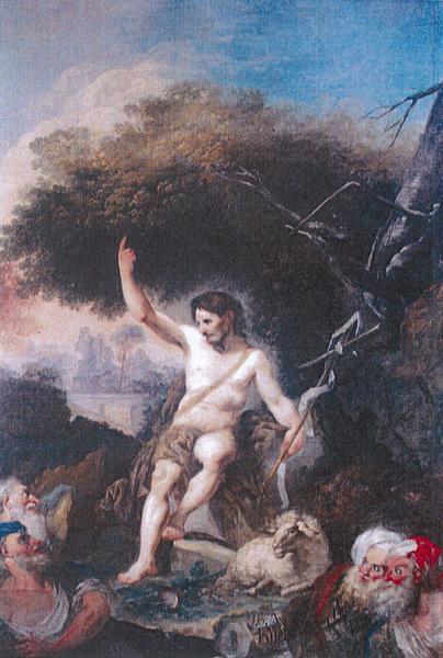 Tableau : La Prédication de saint Jean-Baptiste