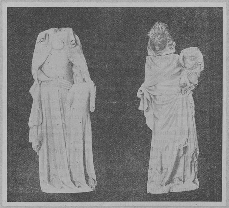 statuettes : Vierge à l'Enfant aux colombes, sainte Anne et la Vierge