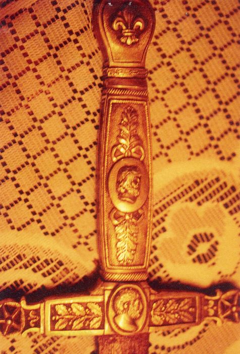 épée de parade, détail (photocopie numérisée)