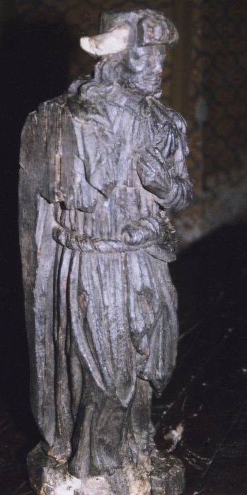 Statue (statuette) : Saint Jacques pèlerin