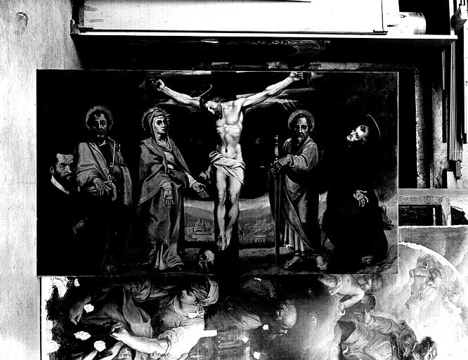 Peinture sur toile : La Crucifixion