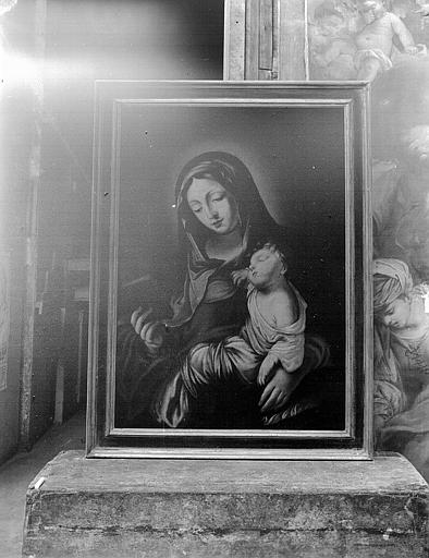 Peinture sur toile : Vierge à l'Enfant