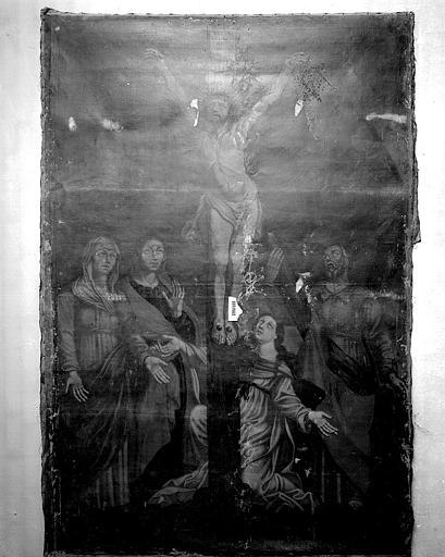 Tableau : Jésus mourant sur la croix, avant restauration - © Ministère de la Culture (France), Médiathèque du patrimoine et de la photographie, diffusion GrandPalaisRmn Photo