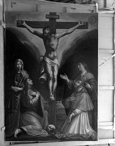 Peinture sur toile : La Crucifixion