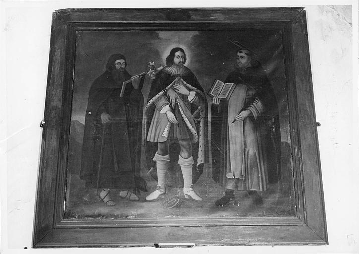 Tableau : 'Saint Antoine, saint Elzéar de Sabran et saint Pierre de Vérone', huile sur toile - © Ministère de la Culture (France), Médiathèque du patrimoine et de la photographie (objets mobiliers), tous droits réservés