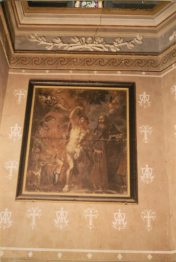Tableau : 'Saint Roch, saint Sébastien et saint Antoine', huile sur toile - © Ministère de la Culture (France), Médiathèque du patrimoine et de la photographie (objets mobiliers), tous droits réservés