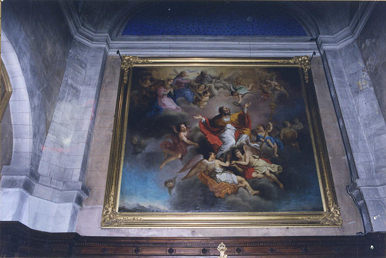 Tableau, cadre : 'l'Apothéose de saint Trophime', huile sur toile - © Ministère de la Culture (France), Médiathèque du patrimoine et de la photographie (objets mobiliers), tous droits réservés