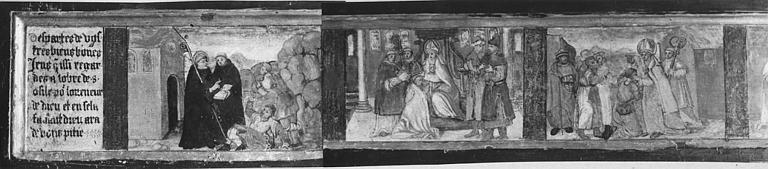 Prédelle : 'Vie de saint Auxille', panneau peint ; après restauration - © Ministère de la Culture (France), Médiathèque du patrimoine et de la photographie (objets mobiliers), tous droits réservés