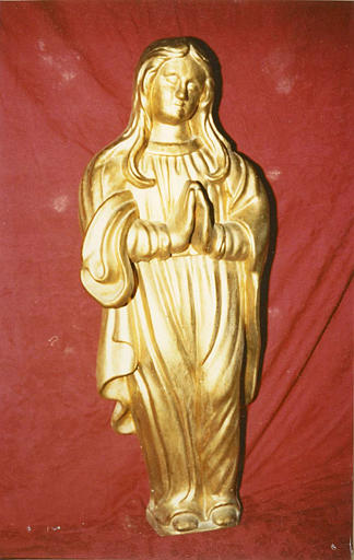 Statue : 'La Vierge', bois sculpté, doré - © Ministère de la Culture (France), Médiathèque du patrimoine et de la photographie (objets mobiliers), tous droits réservés