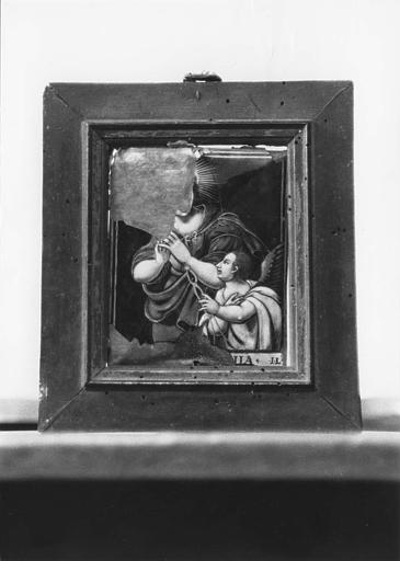 Miniature : 'Sainte Apollonia', plaque de cuivre émaillée - © Ministère de la Culture (France), Médiathèque du patrimoine et de la photographie (objets mobiliers), tous droits réservés