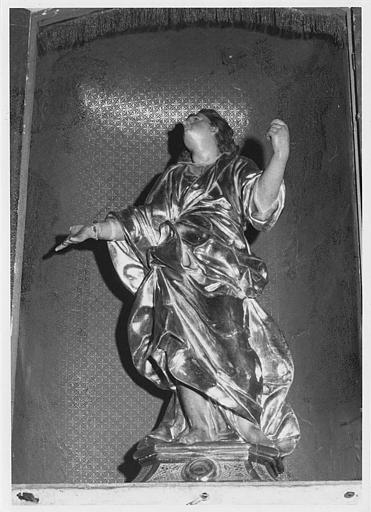 Statue-reliquaire : 'Saint Protais', bois sculpté, peint, doré - © Ministère de la Culture (France), Médiathèque du patrimoine et de la photographie (objets mobiliers), tous droits réservés