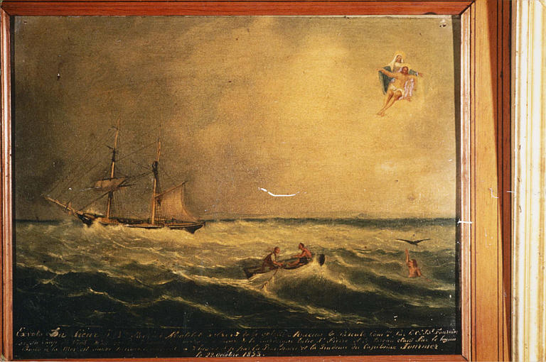 Ex-voto : sauvetage du matelot Bériot, naufragé, huile sur toile? 1853 - © Ministère de la Culture (France), Médiathèque du patrimoine et de la photographie (objets mobiliers), tous droits réservés