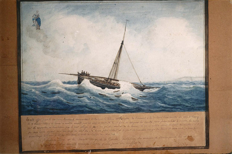 Ex-voto du capitaine Normand et de son équipage, huile sur toile, 1854 - © Ministère de la Culture (France), Médiathèque du patrimoine et de la photographie (objets mobiliers), tous droits réservés