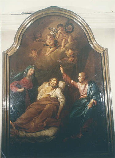 Tableau : 'La mort de saint Joseph', huile sur toile - © Ministère de la Culture (France), Médiathèque du patrimoine et de la photographie (objets mobiliers), tous droits réservés