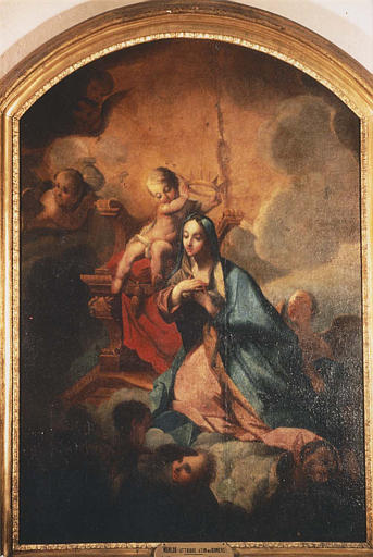 Tableau : 'Le couronnement de la Vierge', huile sur toile - © Ministère de la Culture (France), Médiathèque du patrimoine et de la photographie (objets mobiliers), tous droits réservés