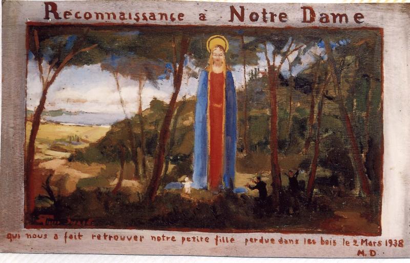 ex-voto 95 : Disparition d'une fillette dans les bois. Reconnaissance à Notre-Dame, vue générale - © Ministère de la Culture (France), Médiathèque du patrimoine et de la photographie (objets mobiliers), tous droits réservés