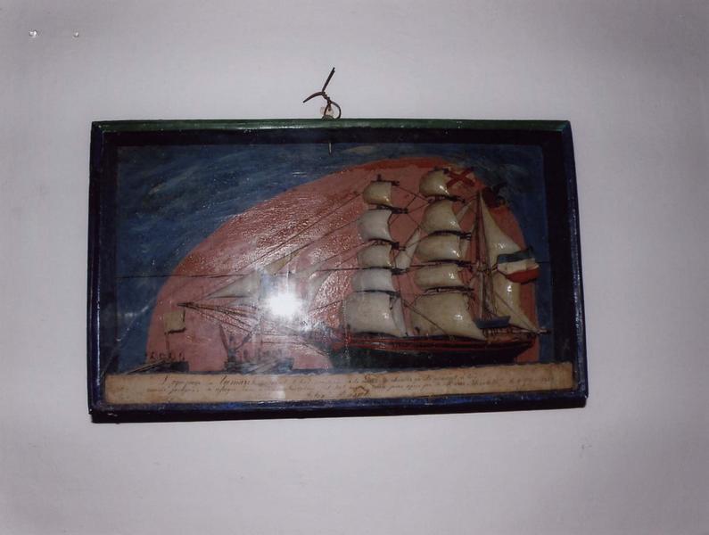 ex-voto 59 : Trois-mâts (diorama), vue générale - © Ministère de la Culture (France), Médiathèque du patrimoine et de la photographie (objets mobiliers), tous droits réservés