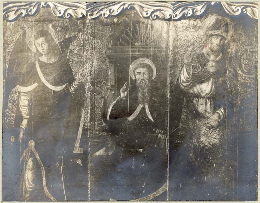 tableau (triptyque) : Le Christ bénissant saint Etienne - © Ministère de la Culture (France), Médiathèque du patrimoine et de la photographie, diffusion GrandPalaisRmn Photo