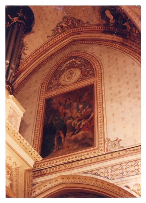 tableau : Saint Roch et quatre personnages
