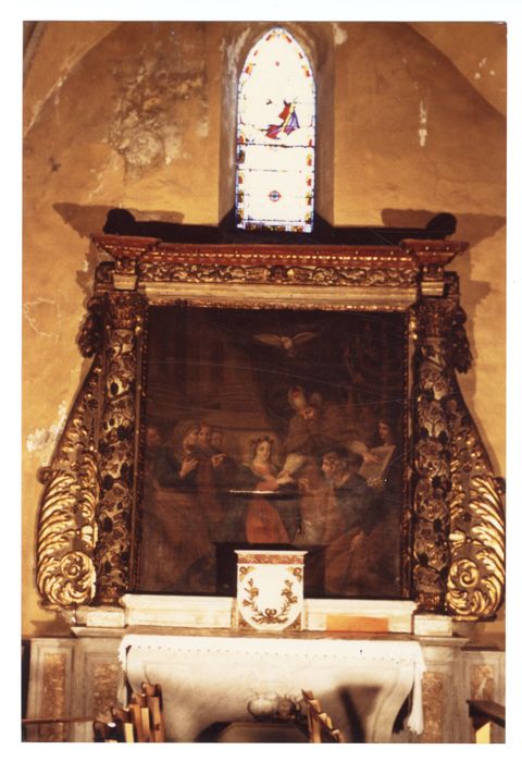retable de la Vierge et son tableau d'autel : Mariage de la Vierge
