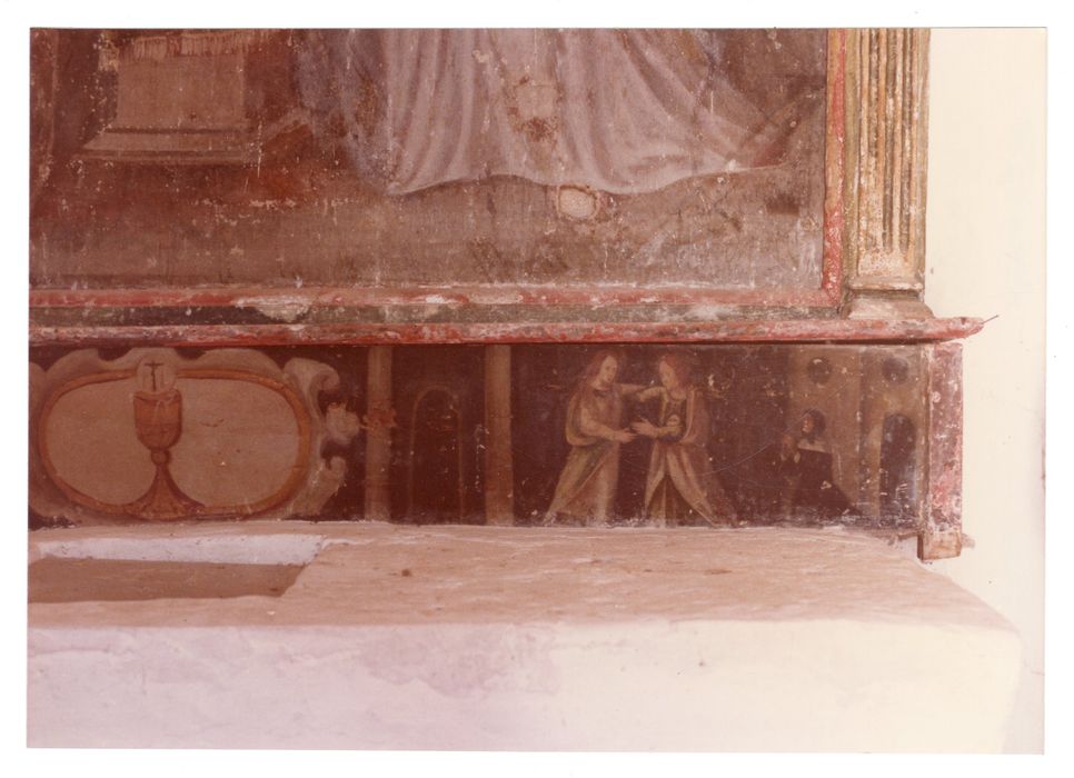 retable, détail de la prédelle