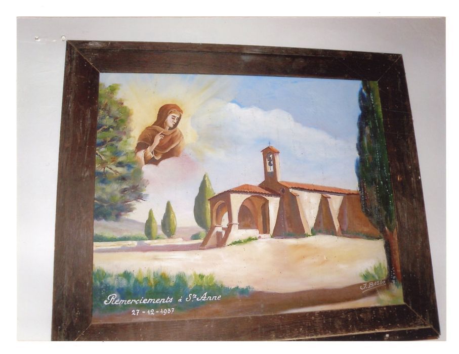 Tableau ex-voto n° 101 : Chapelle Sainte-Anne