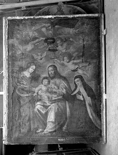 Peinture sur toile : La sainte Famille adorée par sainte Thérèse d'Avila - © Ministère de la Culture (France), Médiathèque du patrimoine et de la photographie, diffusion GrandPalaisRmn Photo