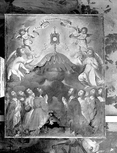 Peinture sur toile : Triomphe de l'Eucharistie