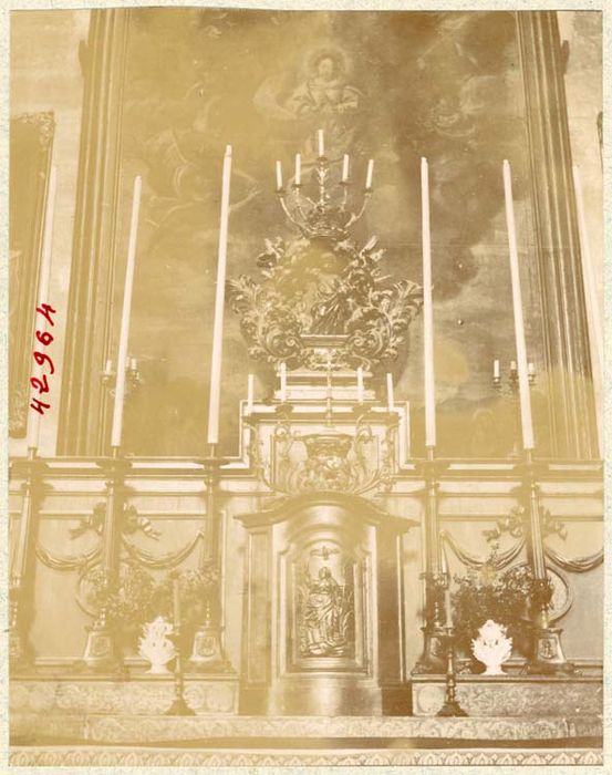 maître-autel, tabernacle, sculpture (gloire)