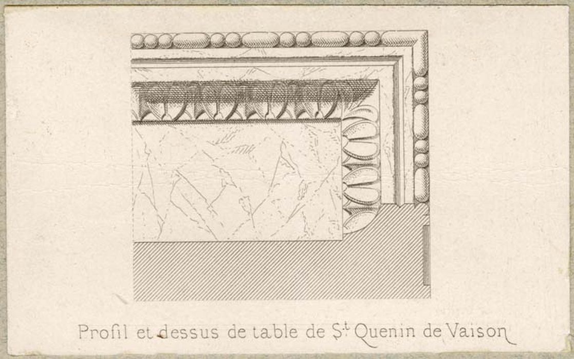 table d'autel, détail (document numérisé)