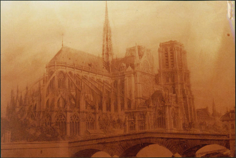 Plaque d'impression : Notre-Dame de Paris